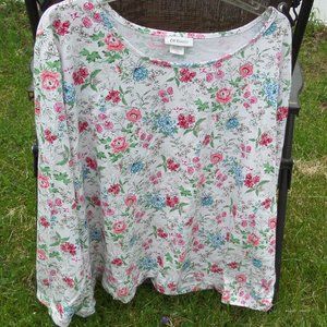 CW Classics 4X long sleeve flowered T-Shirt